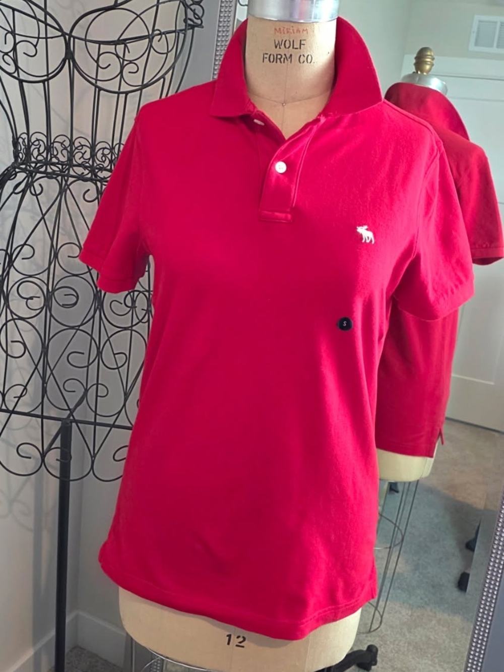 Abercrombie & Fitch Pink Polo Shirt with Logo